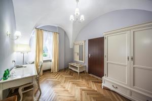 Posteľ alebo postele v izbe v ubytovaní Pałac Łagów