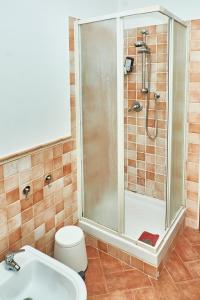 Koupelna v ubytování Yoga and sound 1