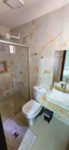 Koupelna v ubytování Hotel Ideal 5