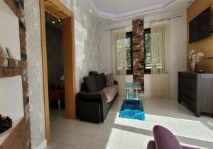 TV a/nebo společenská místnost v ubytování Apartament 46m2 z tarasem i wanną Asenata Ustroń