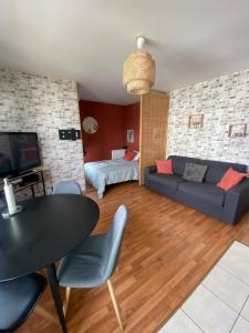 TV a/nebo společenská místnost v ubytování Y&E - Gare SNCF - Cité Congrès - Centre - Parking