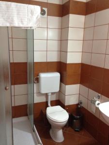 Koupelna v ubytování Hotel Romantik