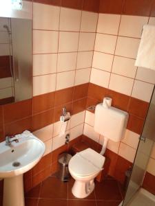 Koupelna v ubytování Hotel Romantik