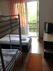 Postel nebo postele na pokoji v ubytování Hotel Romantik
