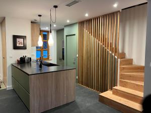 Kuchyň nebo kuchyňský kout v ubytování Belle Vue