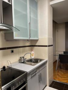 Kuchyň nebo kuchyňský kout v ubytování Arena