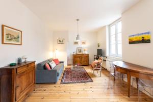 Posezení v ubytování Clos Saint Benoît