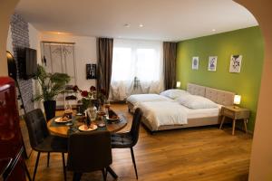 Ένα ή περισσότερα κρεβάτια σε δωμάτιο στο Motel Kalos