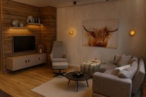 Posezení v ubytování Ferienwohnung Tenne - Weissnhof