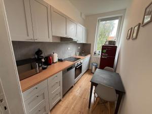 Η κουζίνα ή μικρή κουζίνα στο Vacation home in Bremerhaven