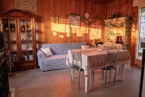 Χώρος καθιστικού στο B&B Chiaro di Luna