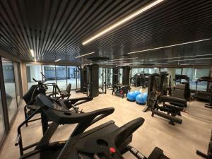 Fitness centrum a/nebo fitness zařízení v ubytování Flat Pé na areia Setai Aquamaris - Jd Oceânia