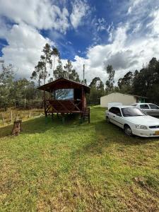 Κήπος έξω από το Cabaña Dulce Refugio