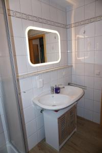 Koupelna v ubytování Apartment Rehblick Hohenwarth - Die grüne Ruhe Oase + 17 fotografií