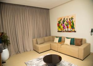 Posezení v ubytování Lekki Central Apartments With Pool