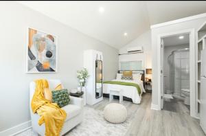 Ένα ή περισσότερα κρεβάτια σε δωμάτιο στο Casita at Encanto del Sur
