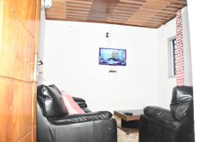 Μια τηλεόραση ή/και κέντρο ψυχαγωγίας στο Serenity Guest House