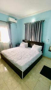 Postel nebo postele na pokoji v ubytování Comfort Luxury Serviced Apartments Owerri
