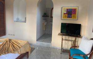 Televisyen dan/atau pusat hiburan di El Castillo Tropical Desconéctate de la civilización