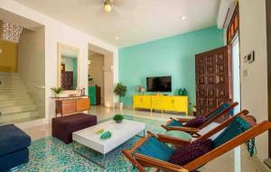 TV a/nebo společenská místnost v ubytování Villa Nelly