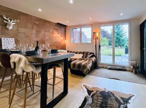 Posezení v ubytování Homency - Chalet Isba