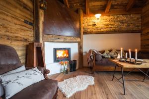 A seating area at Ledro Mountain Chalet