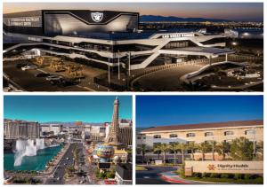 a collage of two pictures of a city at 3BR Apartment in Seven Hills, Near Hospital in Henderson