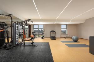 Fitness centrum a/nebo fitness zařízení v ubytování Wyndham Garden Shanghai Songjiang