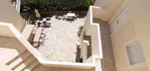 an overhead view of a patio in a building at Vrokastro Apartments in Istro