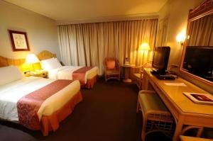 Televisyen dan/atau pusat hiburan di Casa Leticia Boutique Hotel