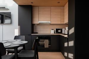 Kuchyň nebo kuchyňský kout v ubytování Aurora Paradise Levi Iglu