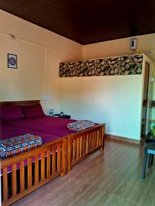 Postel nebo postele na pokoji v ubytování COZINN B128 at Gokarna Beach