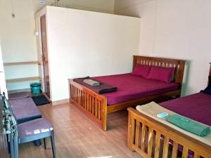 Postel nebo postele na pokoji v ubytování COZINN B128 at Gokarna Beach