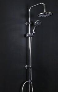 a shower with a shower head in a bathroom at Lanmuanghouse in Ban Pa Kluai +28 photos