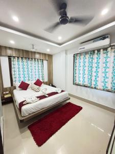 Ένα ή περισσότερα κρεβάτια σε δωμάτιο στο Hotel Arasi