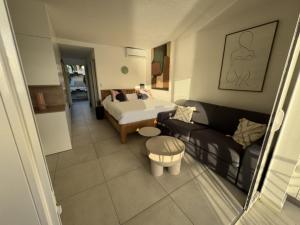 Postel nebo postele na pokoji v ubytování Yucca