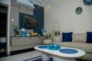 TV a/nebo společenská místnost v ubytování Four Vins Apartments