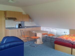 Kuchyň nebo kuchyňský kout v ubytování Apartment Hanny