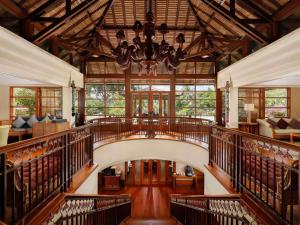 a large building with a chandelier in the middle at Nusa Dua Beach Hotel and Spa - Handwritten Collection in Nusa Dua