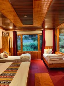 Una cama o camas en una habitación de Solhaus
