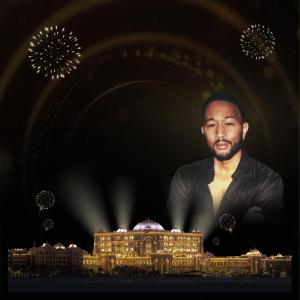 a man standing in front of a model of a city at Emirates Palace Mandarin Oriental, Abu Dhabi in Abu Dhabi