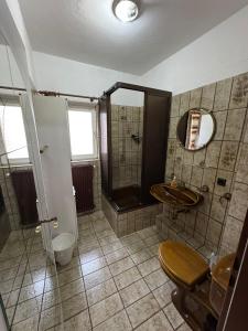 ห้องน้ำของ Pension Highway Ferienwohnung Osnabrück