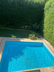 - une vue sur la grande piscine bleue dans l'établissement Sela 2, au Caire