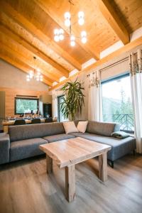 Χώρος καθιστικού στο Chalet OSHI Jasna