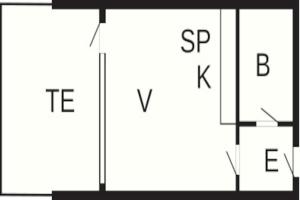 a diagram of a square with the letters sp and iv at Søndervig Holiday Center in Ringkøbing