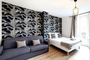 Ένα ή περισσότερα κρεβάτια σε δωμάτιο στο 867-Suite Mimosa - Superb Apartment +6 φωτογραφίες