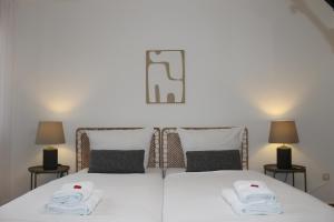 Postel nebo postele na pokoji v ubytování Wohnung im Zentrum von Paderborn für 4 Personen