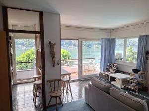 Χώρος καθιστικού στο Belverde al Lago