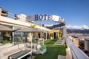 a hotel balcony with a view of a city at Eurostars Atlántida in Santa Cruz de Tenerife