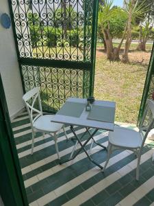 A balcony or terrace at Our Modern Studio in Marina Port El Kantaoui